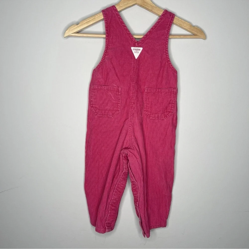 Vintage pink‎ Osh Kosh B gosh corduroy overalls 24 months